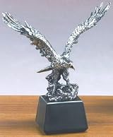 Antique Silver Eagle Sculpture - 13.5