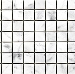 CARRERA MARBLE 1X1" SQUARE HONED MOSAIC