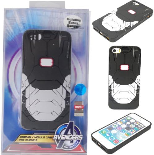 [Authentic] 86Hero Marvel Iron Man WAR Machine Bumper Phone Case for iPhone 5 / 5s + Bonus Bumper