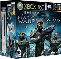 Console Xbox 360 Pro (60 Go) + Halo wars + Halo 3 + 1 manette sans fil + 1 Micro casque + Xbox live silver +1 mois d'abonnement au Xbox Live Gold
