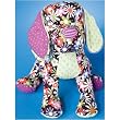 Brown Floral Large Quilti Dog