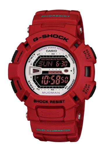 Casio Men's G9000MX-4CR G-Shock Mud Resistant Red Digital Watch
