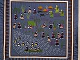 This Quilt, of the Hmong, Depicts Villagers Driven from Their Homes by Communist Forces in Vietnam Artists Photographic Poster Print, 18x24