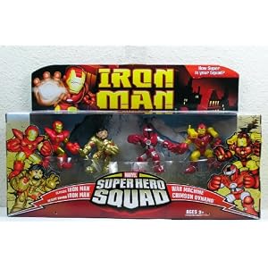 Iron Man Movie Toy Super Hero Squad Battle Pack Crimson Dynamo Attacks by 