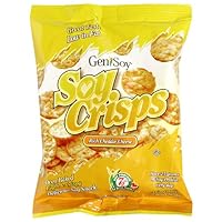 Genisoy Soy Crisps, Rich Cheddar Cheese, 1-Ounce Bags (Pack of 18)