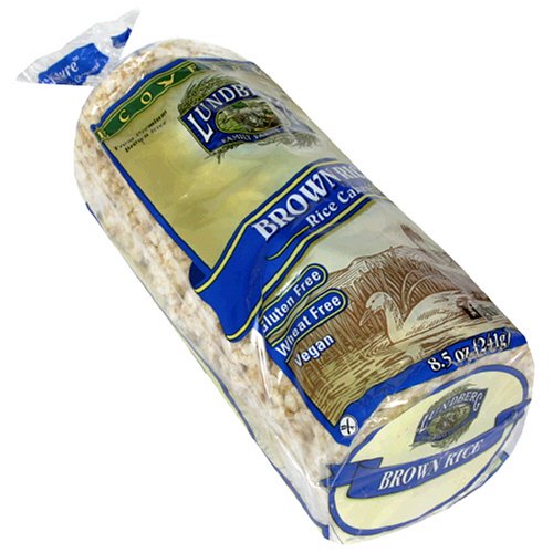 Lundberg Eco-Farmed Brown Rice Cake, 8.5-Ounce Units (Pack of 12)