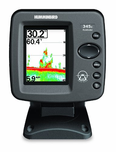 Humminbird 345C 3.5-Inch Waterproof Fishfinder and Dual-Beam Transducer