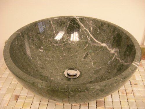 51FQYuwH5CL Green Marble Bathroom Sink Vessel Restroom Bowl Wash Basin Upward Counter or Undermount installation 5035 GRN