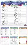 Board Dudes Wire Bound Dry Erase Activity Book - Cursive and Math/Time (11210UA-4)