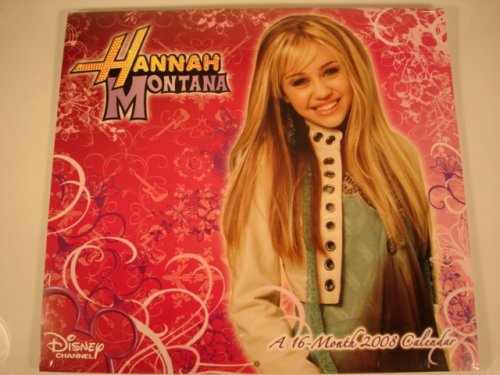 2008 HANNAH MONTANA 16 MONTH PINUP WALL CALENDAR