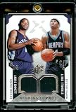 2004-05 SPx Winning Combos Andre Emmett Stromile Swift Jerseys Memphis Grizzlies Basketball Card - Mint Condition - Shipped In Protective Display Case!