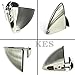 KES HSB300A-P2 Solid Metal Adjustable Wood/Glass Shelf Bracket Wall Mount 2 Pcs or One Pair SMALL, Polished Chrome
