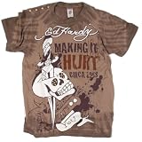 Ed Hardy - Ed Hardy - Men's Making It Hurt Tie Dye Tee w/ Studs (Brown)