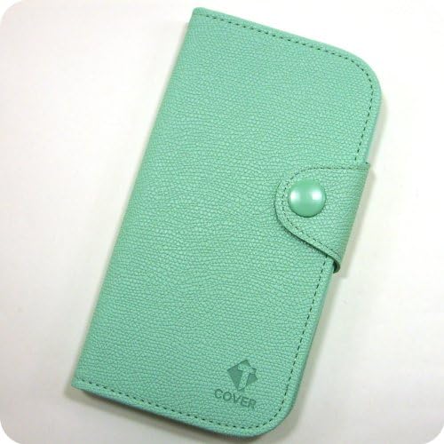 Herb PU Leather Magnetic Lock Diary Wallet Case For Samsung Galaxy S3 iii I9300 T999 I747 I535 (Mint)