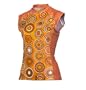 Descente Women's Cycling Genesis Sleveless Jersey, Circle: Apricot/Coral, Large
