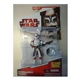 Star Wars 2009 Clone Wars Animated Exclusive Action Figure Commander Ponds by Hasbro