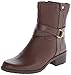 AK Anne Klein Women's Loraine Leather Motorcycle Boot