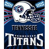 Tennessee Titans Light Weight Fleece NFL Blanket (Shadow Series) (50"x60")