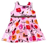 Chez Ami by Patsy Aiken Designs Seersucker Baby Doll Top Pink Floral Girls Sizes 3-16