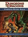 Dungeons & Dragons Character Record Sheets: Roleplaying Game Character Sheets, 4th Edition