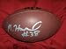 Marcus Howard Autographed NFL Wilson Composite Football, Indianapolis Colts, Georgia Bulldogs, Proof Photo of Marcus Signing for Us.
