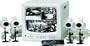 Lorex SG2284UQ-A 12-inch 2-page/8-channel B/W Quad Observation System with Web-ready Video Software and 4 Cameras
