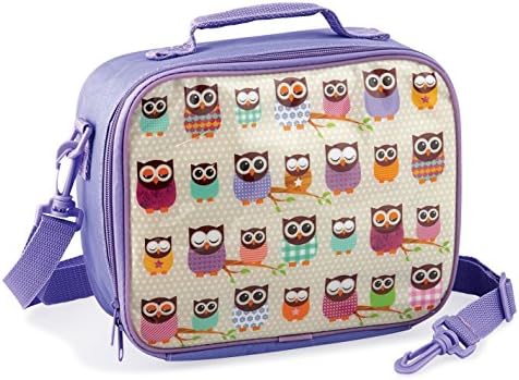 Give a Hoot Owl Insulated Lunch Bag - Purple