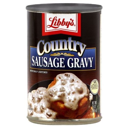Libby's, Country Sausage Gravy, 15oz Can (Pack of 6) Food, Beverages