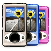 yooZoo Crystal Hard Plastic Case w/ Lanyard for Microsoft Zune - 7 color options