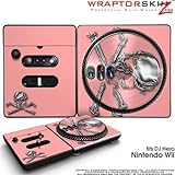 DJ Hero Skin Chrome Skulls on Pink fits Nintendo Wii DJ Heros (DJ HERO NOT INCLUDED)
