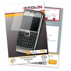 FoliX FX-Antireflex Displayschutzfolie f�r Nokia E71 / E-71 - Displayschutz antireflektierend