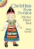 Christina from Sweden Sticker Paper Doll