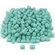 Green & White Chevron Glass Beads Beading Approx 200