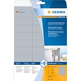 Herma Typenschildetiketten A4 4222 63,5x29,6 mm extrem stark haftend Folie matt 675 St�ck silber