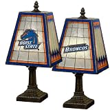 Boise State 14" Art Glass Table Lamp