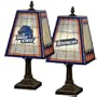 Boise State 14" Art Glass Table Lamp