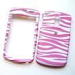 Samsung Jack i637 AT&T Snap-on Protector Hard Case Rubberized Image Cover "White & Pink Zebra Pattern" Design