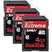 SanDisk 4 GB, Extreme Secure Digital High Capacity (SDHC) Memory Card, Class 6 - Pack of 3