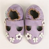 Momo Baby Soft Sole Baby Sandal Shoes - Daisy & Butterfly Purple