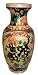 Regal Fu Dog design - hand painted oriental vase, 12