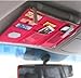 Multi-functional Auto Car Clip Sunvisor Car Storage Bag Pink