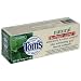 Tom's of Maine Natural Whole Care Anticavity & Tartar Control Plus Whitening Gel Fluoride Toothpaste, Spearmint, 0.91-Ounce Tubes (Pack of 12)
