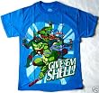 Teenage Mutant Ninja Turtles Give Em Shell Blue T-shirt