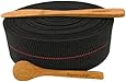 BambooMN Brand - Two-Inch Latex Elasbelt Webbing for Chair Repair - 40' Roll - Includes Bamboo Spice Spoon and Bamboo Spreader