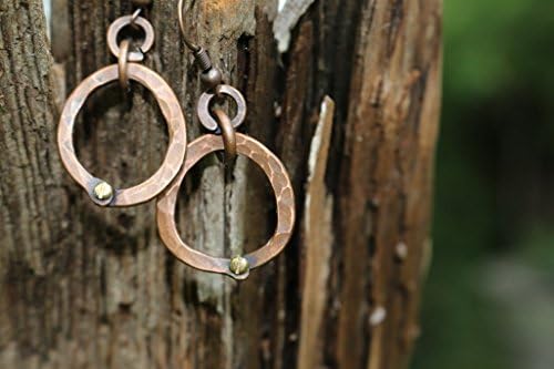 Hammered Copper Earings