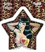 Kirsten Easthope - Pinup Girl on Animal Print Star - Sticker / Decal