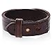 Regetta Jewelry Authentic Leather Casual Mens Brown Cuff Bangle Bracelet