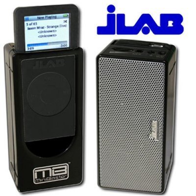 JLab Audio Miniblaster Portable Speaker for iPod nano 1G (Black)