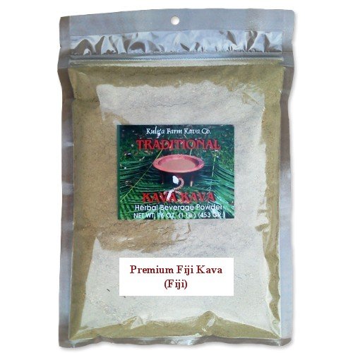 Premium Fiji Kava from Fiji - 1 LB - Pure Root Kava Powder Premium Fiji Kava from Fiji - 1 LB - Pure Root Kava Powder