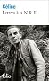 Lettres � la NRF : 1931-1961